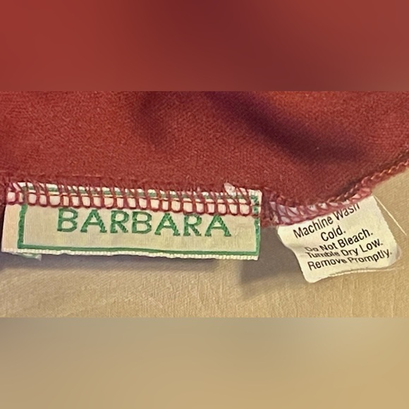 Wine and Cream lined Stretch fabric Flamenco skirt handmade in Spain size M - Picture 4 of 4